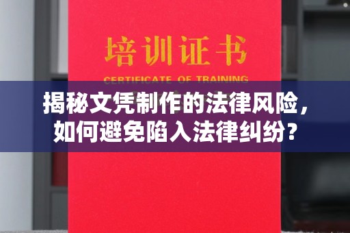 大姚揭秘文凭制作的法律风险，如何避免陷入法律纠纷？